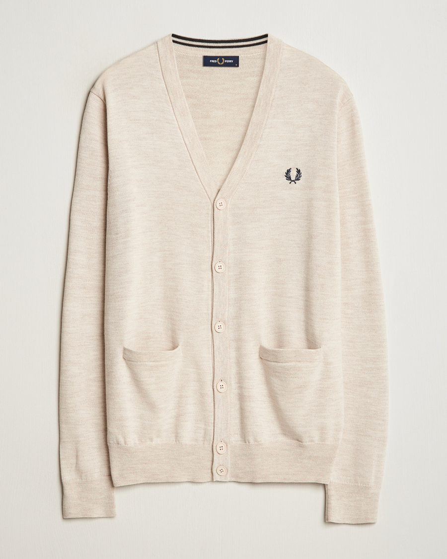 Mies | Puserot | Fred Perry | Knitted Cardigan Porriged Marl
