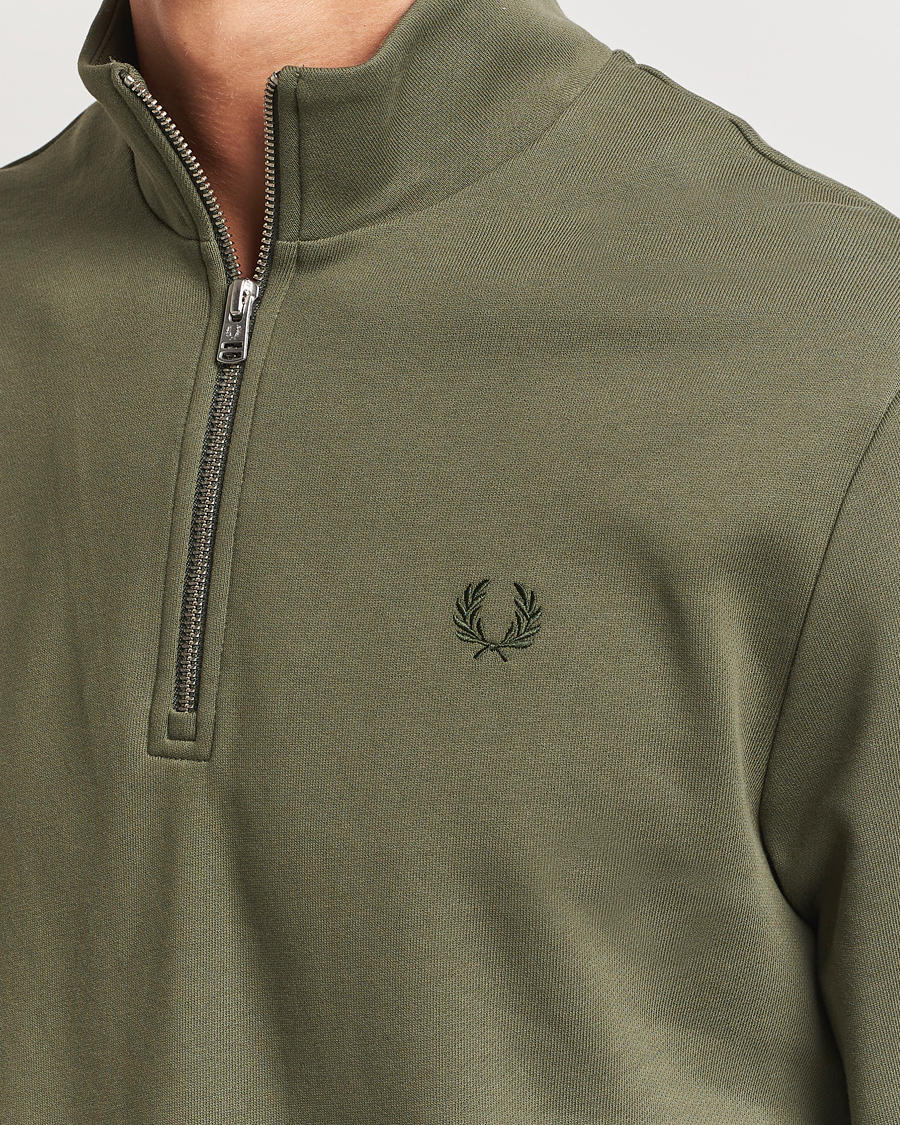 Mies | Puserot | Fred Perry | Half Zip Sweatshirt Laurel Green