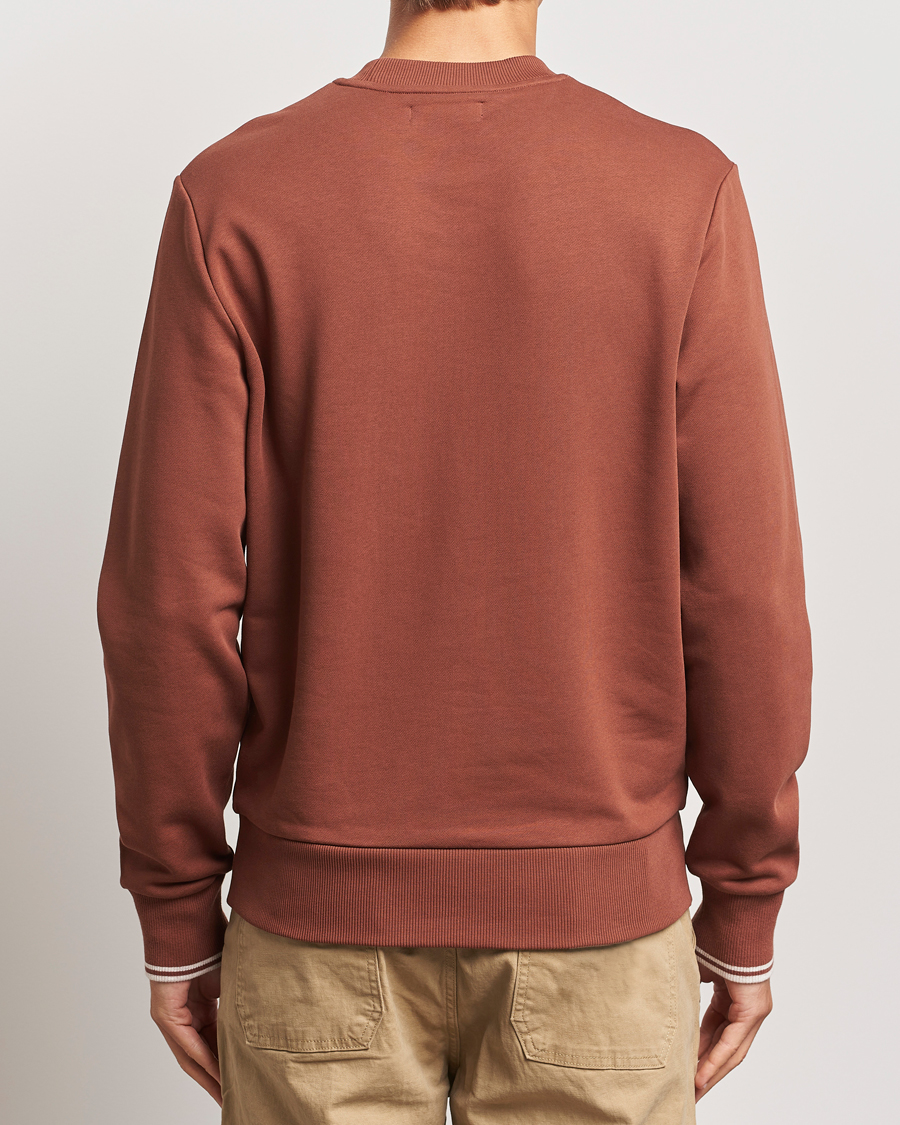 Mies | Puserot | Fred Perry | Crew Neck Sweatshirt Whiskey Brown