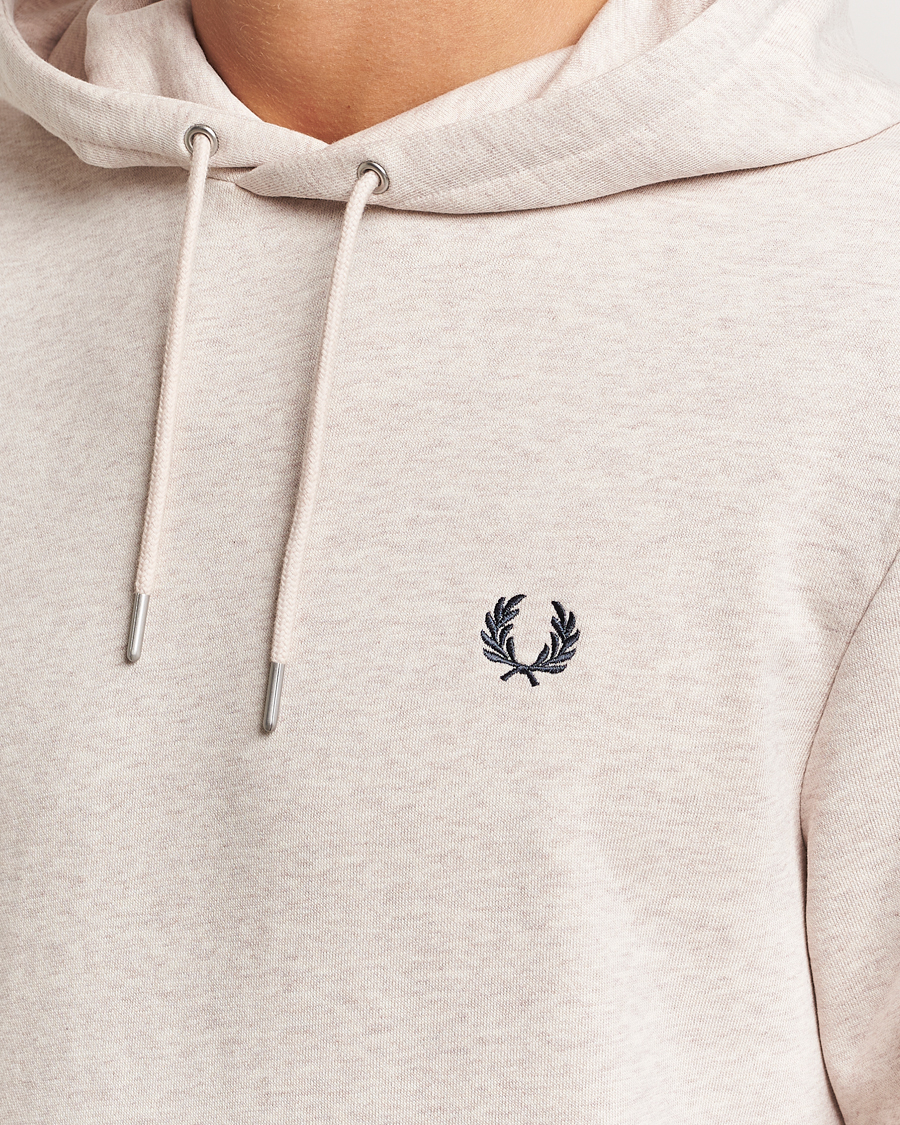Mies | Puserot | Fred Perry | Tipped Hoodie Oatmeal Melange