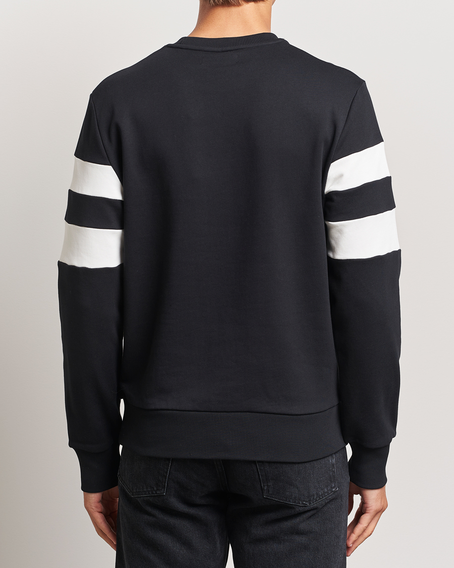 Mies | Puserot | Fred Perry | Tipped Sleeve Crew Neck Sweatshirt Black