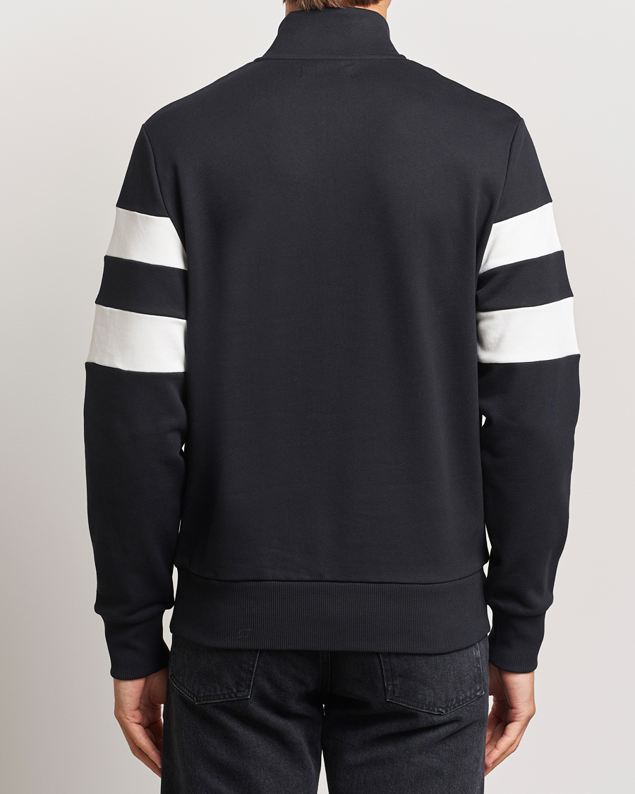Mies | Puserot | Fred Perry | Tipped Sleeve Half Zip Sweatshirt Black