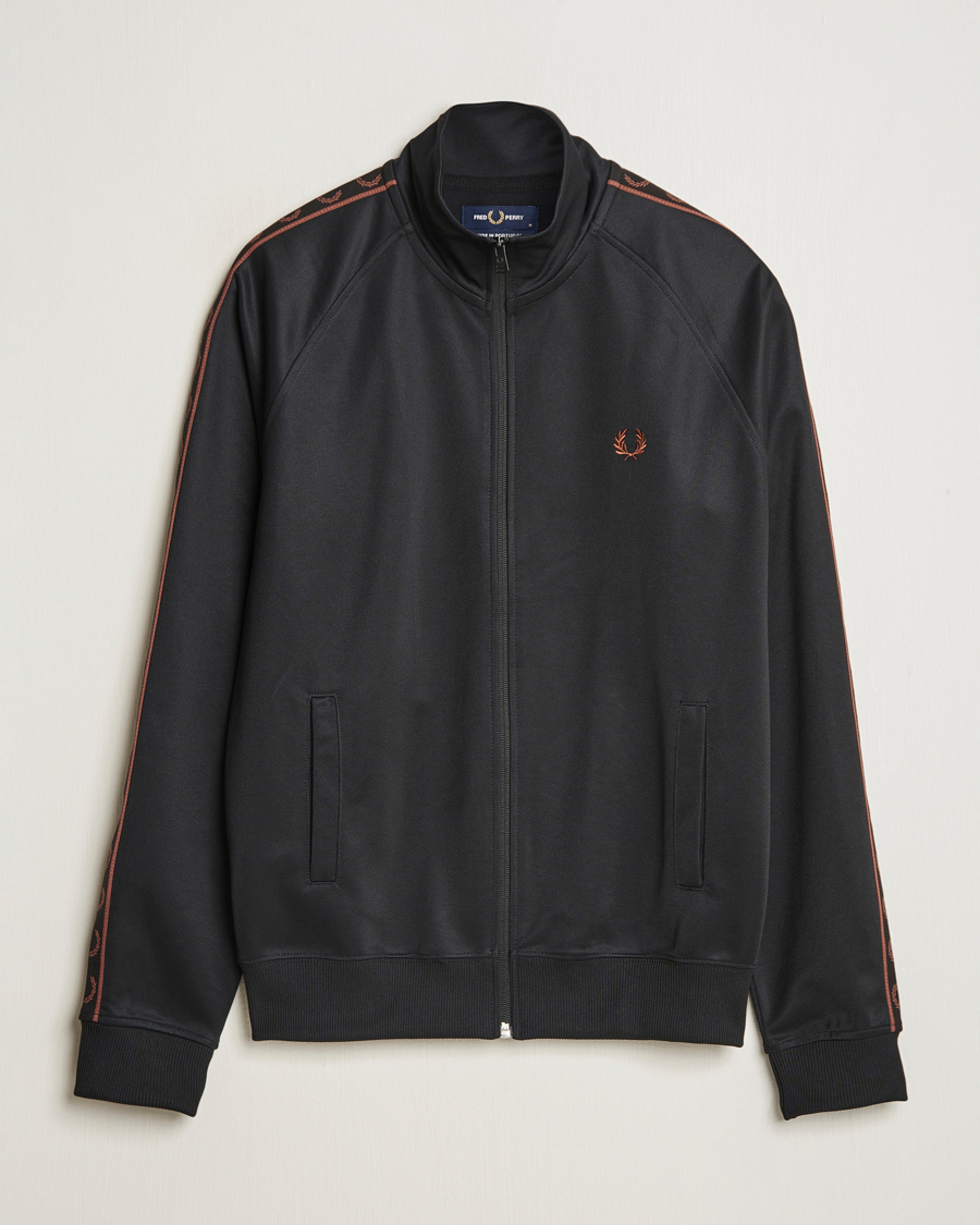 Mies | Puserot | Fred Perry | Taped Track Jacket Black