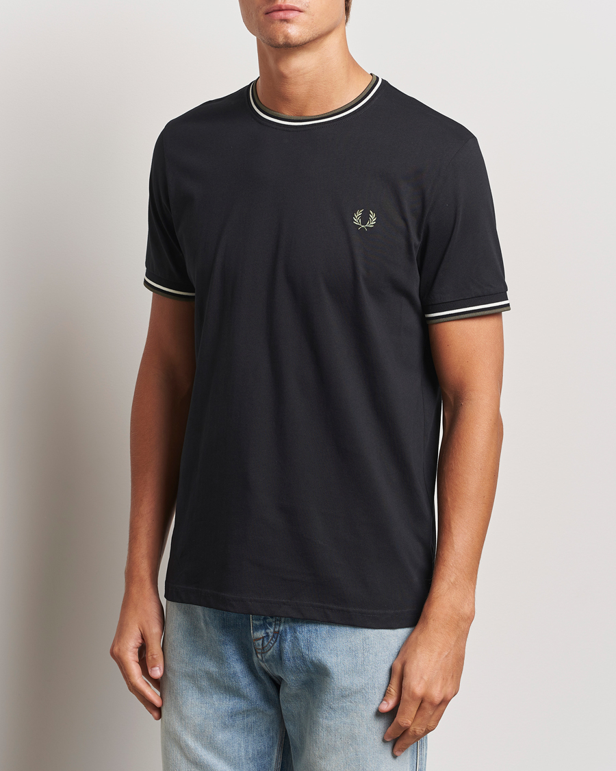Mies | T-paidat | Fred Perry | Twin Tipped T-Shirt Black