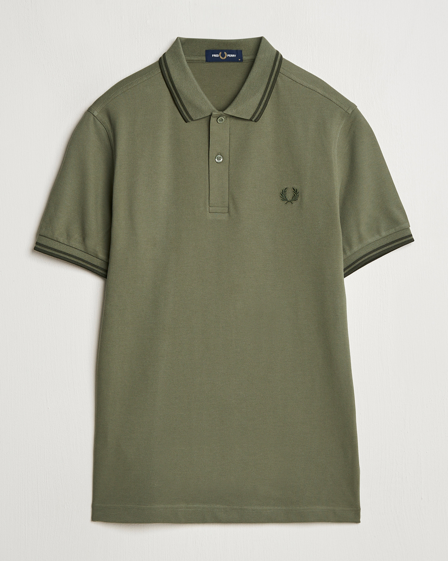 Mies | Pikeet | Fred Perry | Twin Tipped Shirt Laurel Green