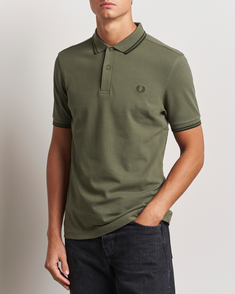 Mies | Pikeet | Fred Perry | Twin Tipped Shirt Laurel Green