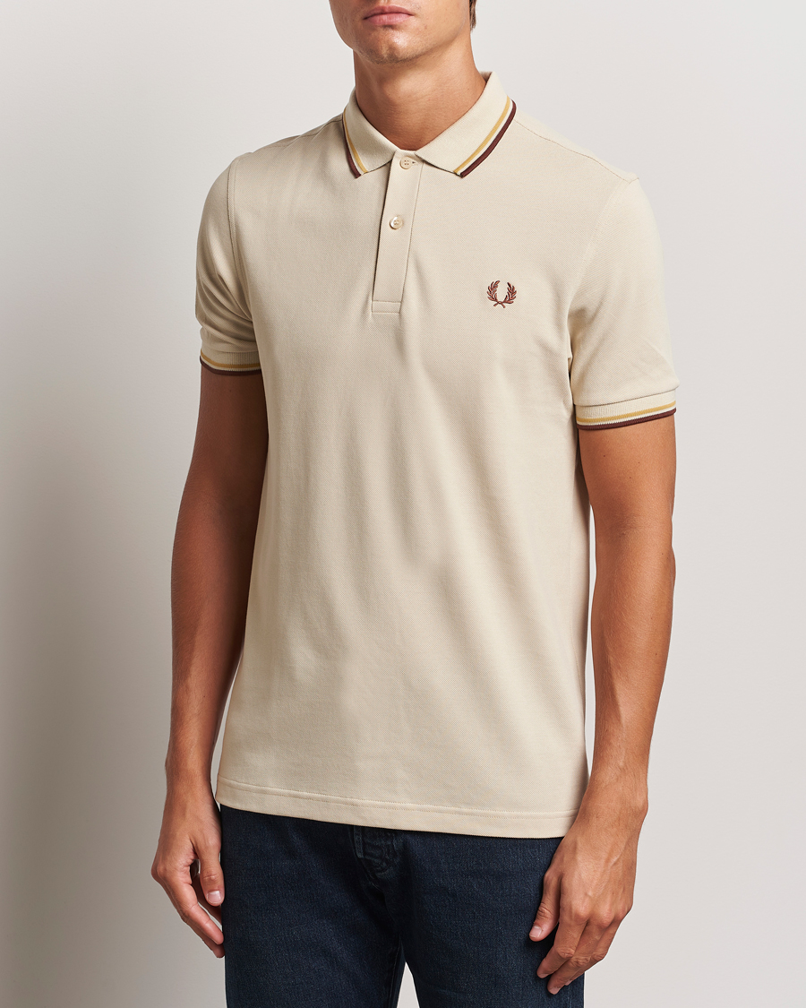 Mies | Pikeet | Fred Perry | Twin Tipped Shirt Oatmeal