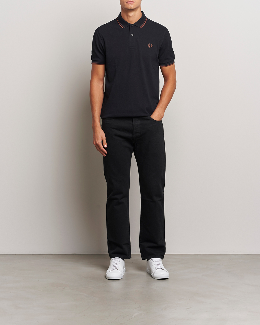 Mies | Pikeet | Fred Perry | Twin Tipped Shirt Black