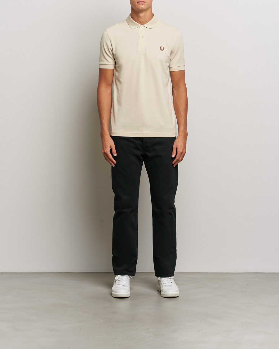 Mies | Pikeet | Fred Perry | Plain Polo Shirt Oatmeal