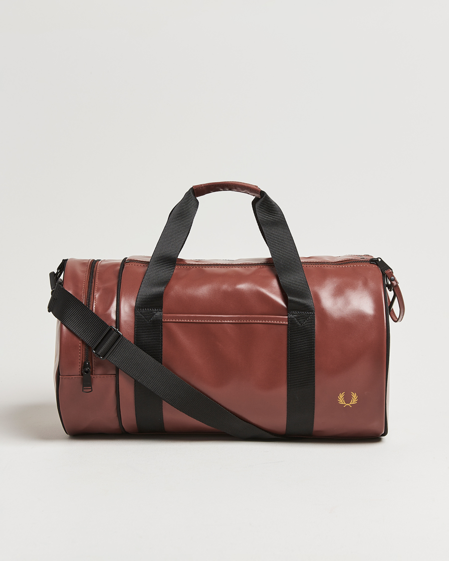 Mies | Fred Perry Tonal Classic Barrel Bag Whiskey Brown | Fred Perry | Tonal Classic Barrel Bag Whiskey Brown
