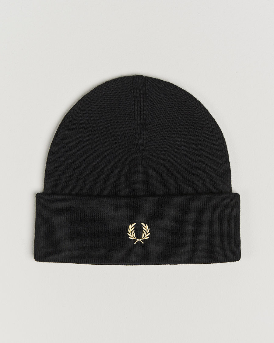 Mies | Fred Perry Merino Wool Beanie Black | Fred Perry | Merino Wool Beanie Black