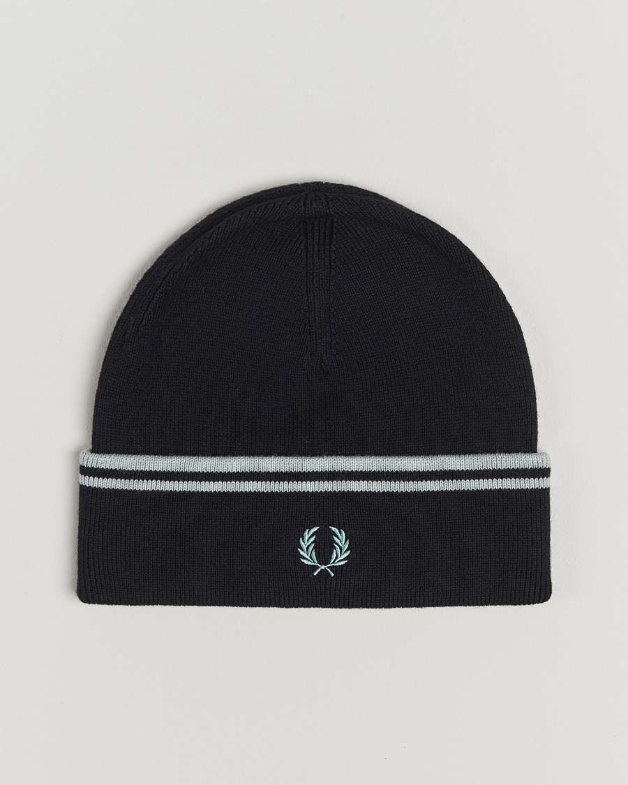 Mies | Fred Perry Twin Tipped Merino Beanie Navy | Fred Perry | Twin Tipped Merino Beanie Navy