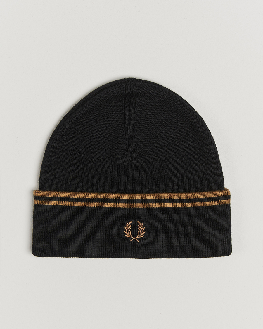 Mies | Fred Perry Twin Tipped Merino Beanie Black | Fred Perry | Twin Tipped Merino Beanie Black