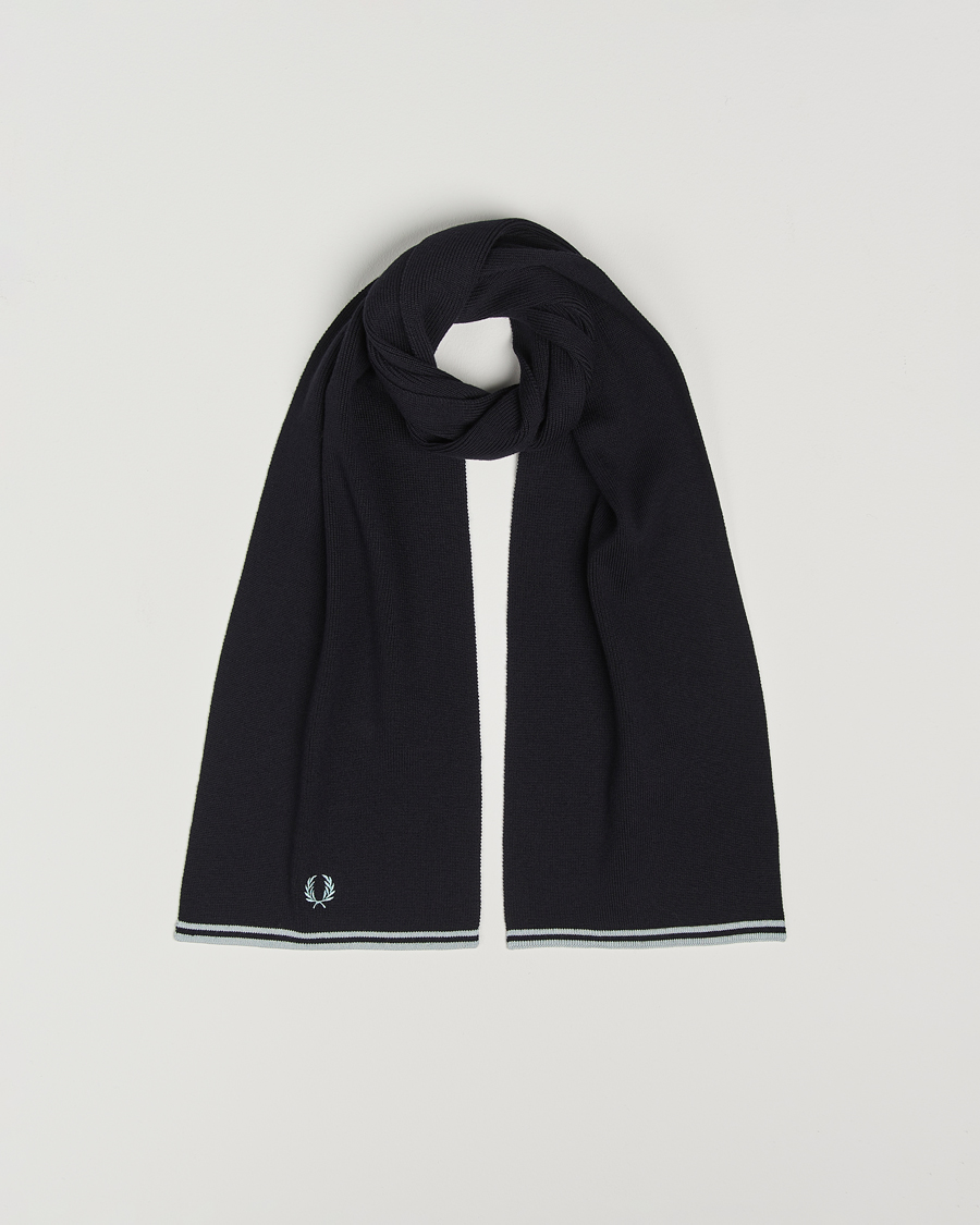 Mies | Fred Perry Twin Tipped Merino Wool Scarf Navy | Fred Perry | Twin Tipped Merino Wool Scarf Navy