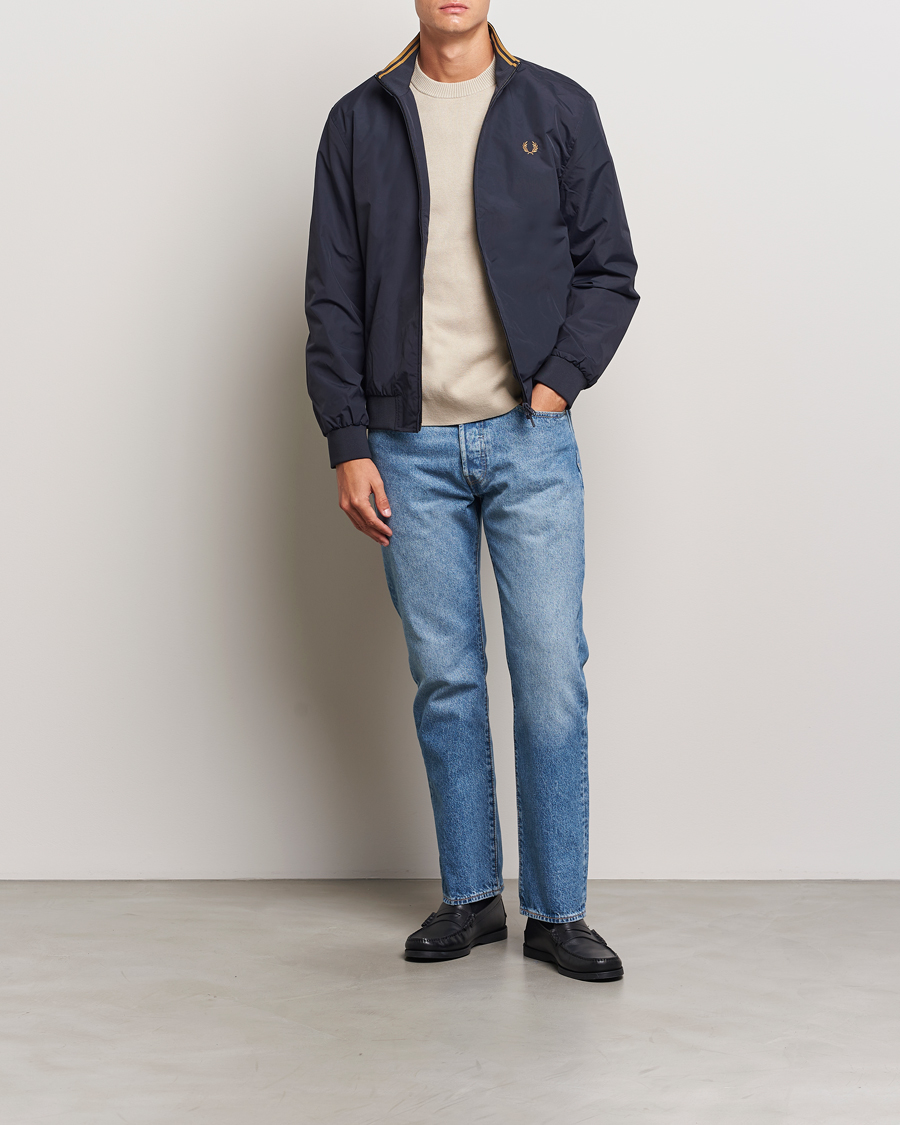 Mies | Takit | Fred Perry | Brentham Jacket Navy