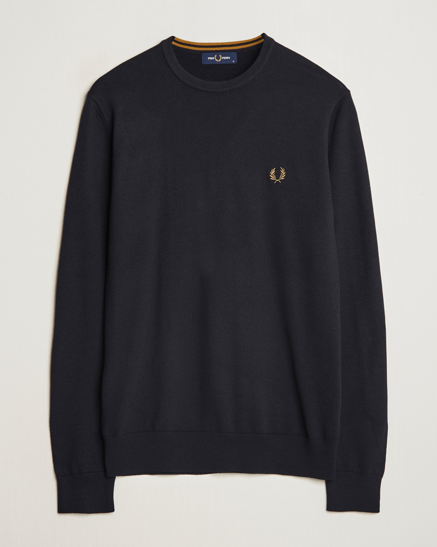 Mies | Puserot | Fred Perry | Classic Crew Neck Jumper Navy