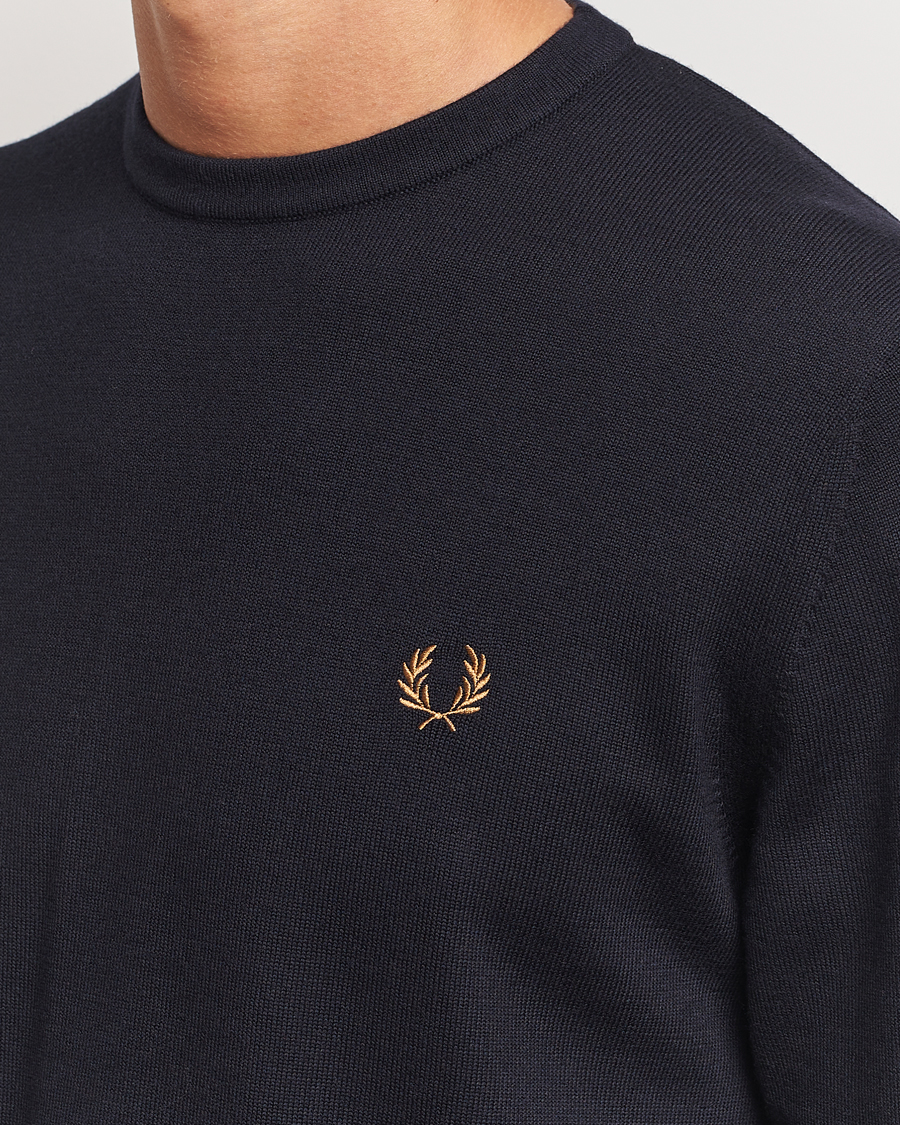 Mies | Puserot | Fred Perry | Classic Crew Neck Jumper Navy