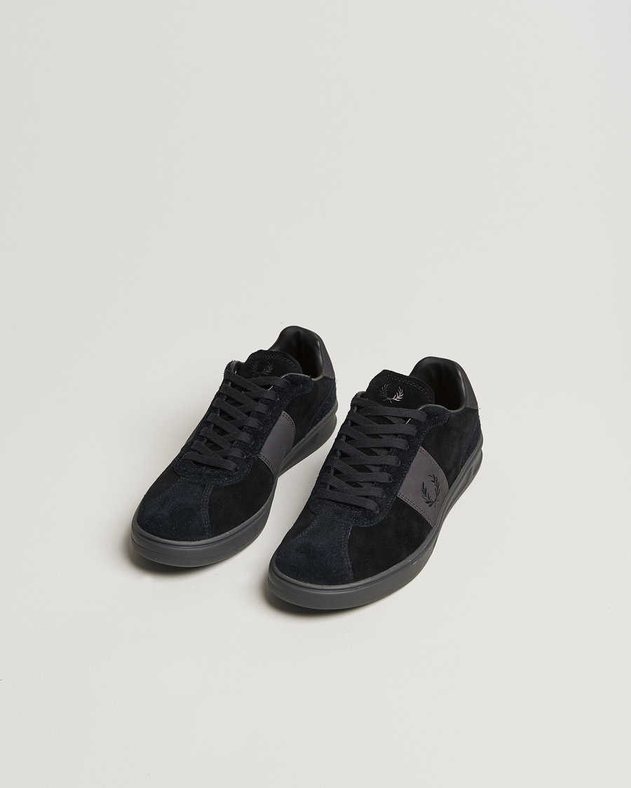 Mies | Fred Perry B4 Suede Sneaker Black | Fred Perry | B4 Suede Sneaker Black