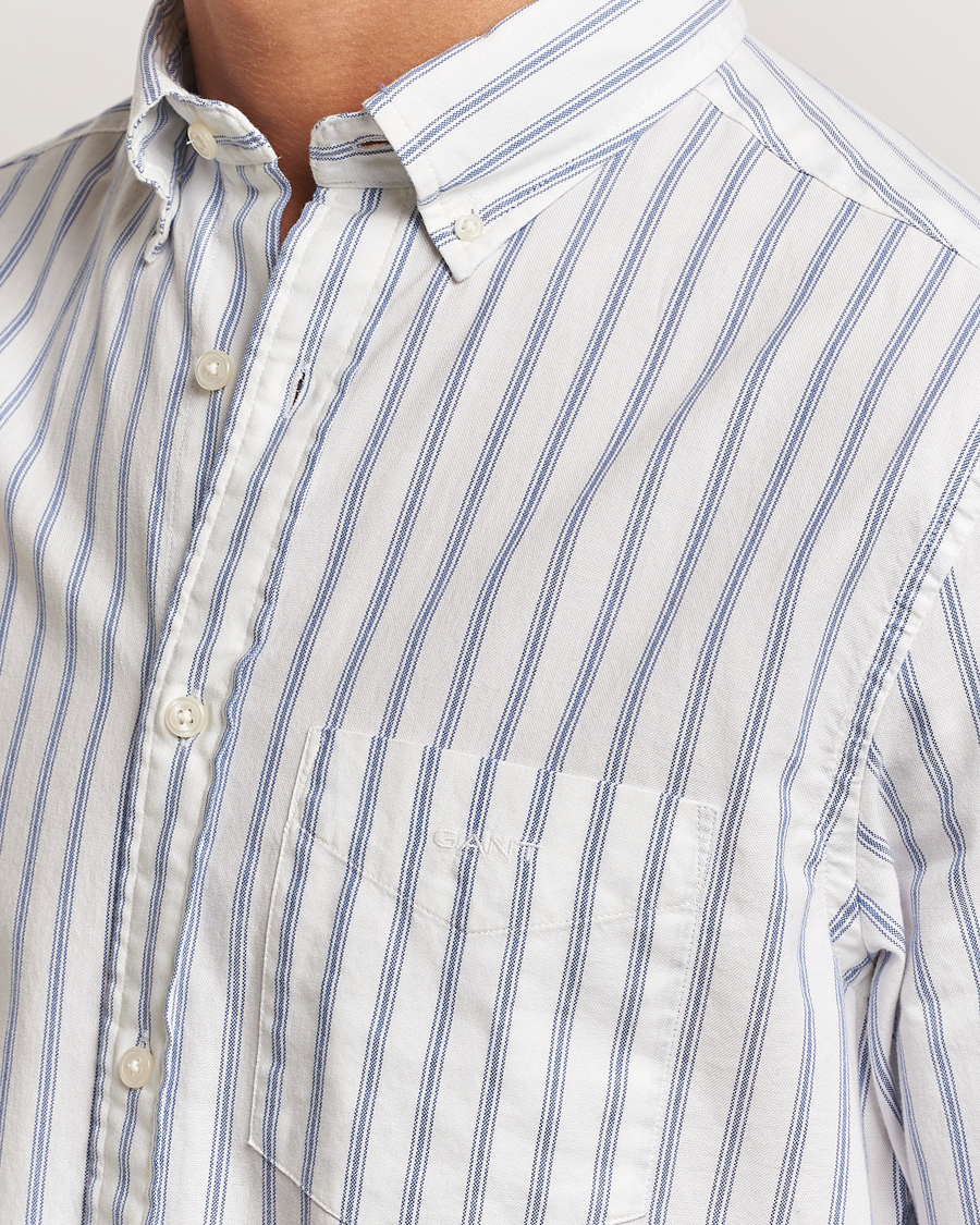 Mies | Kauluspaidat | GANT | Archive Oxford Stripe Shirt Egg Shell