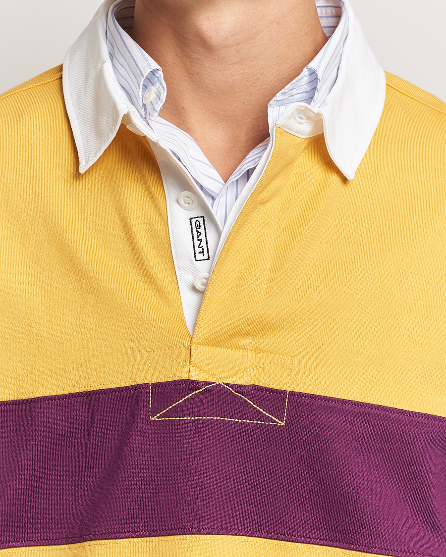 Mies | Puserot | GANT | Block Stripe Heavy Rugger Faded Sunset