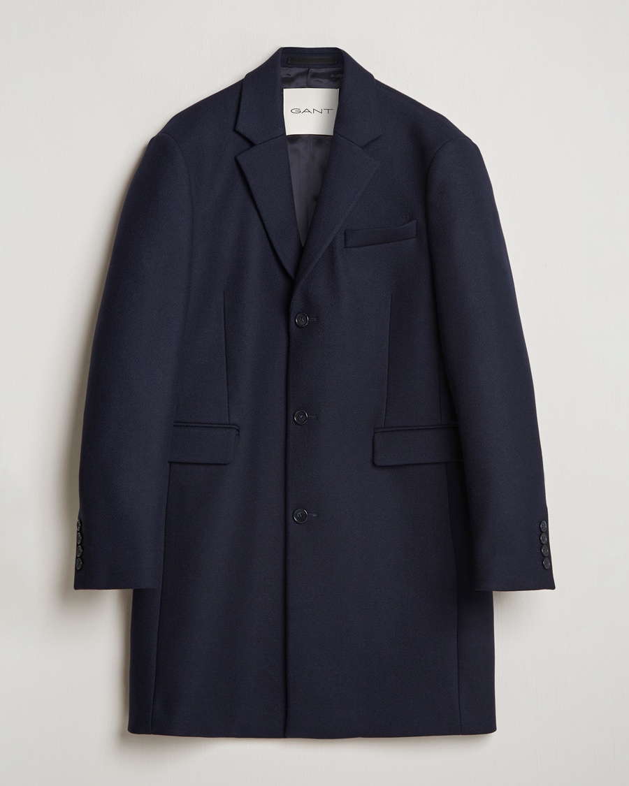 Mies | Takit | GANT | Classic Wool Coat Night Blue