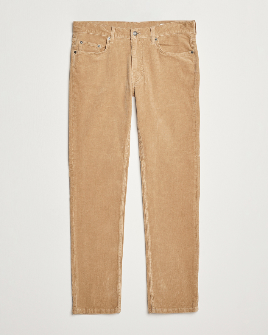 Mies | Housut | GANT | Cord 5-Pocket Jeans Dark Khaki
