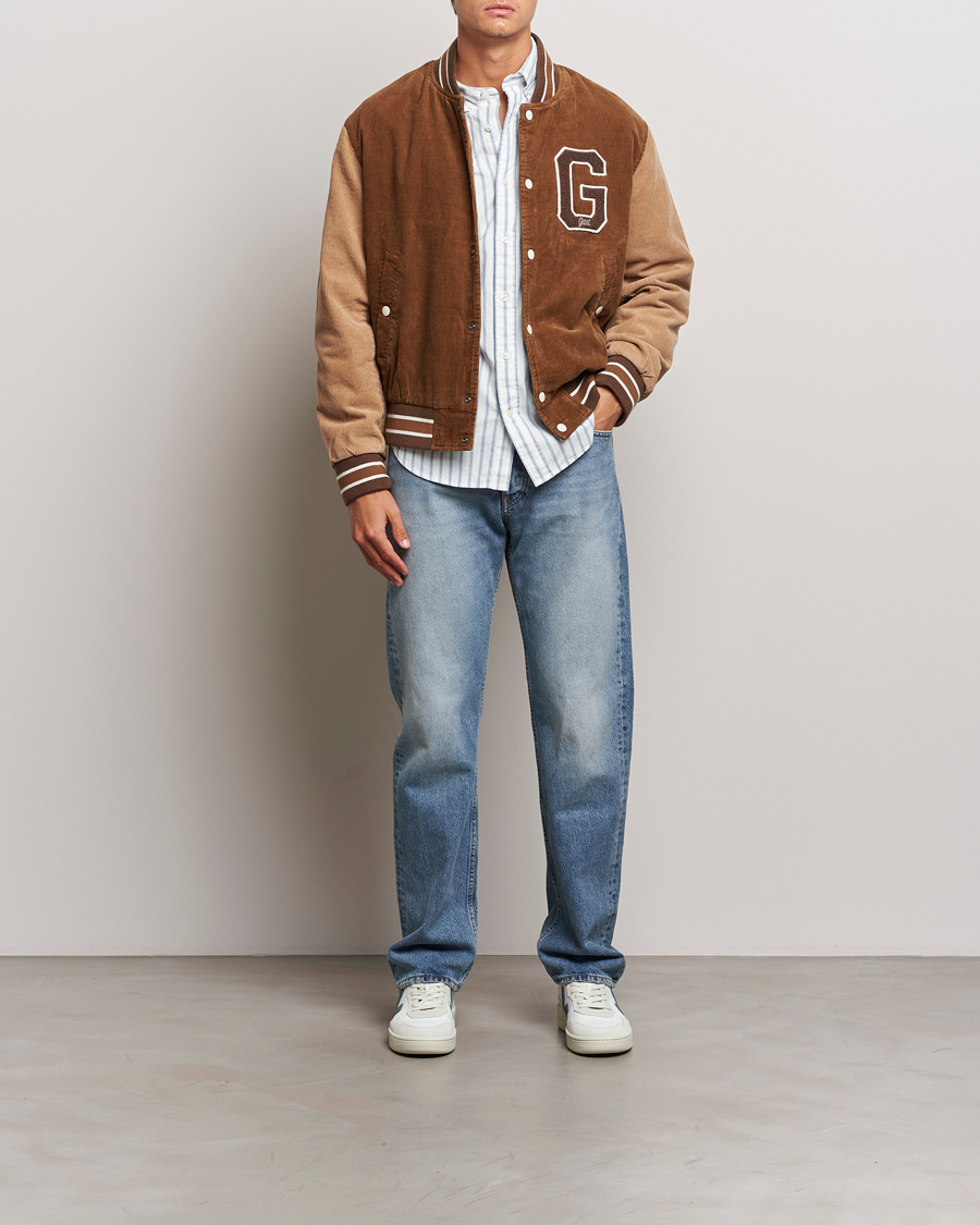 Mies | Takit | GANT | Cord Varsity Jacket Cacao Brown