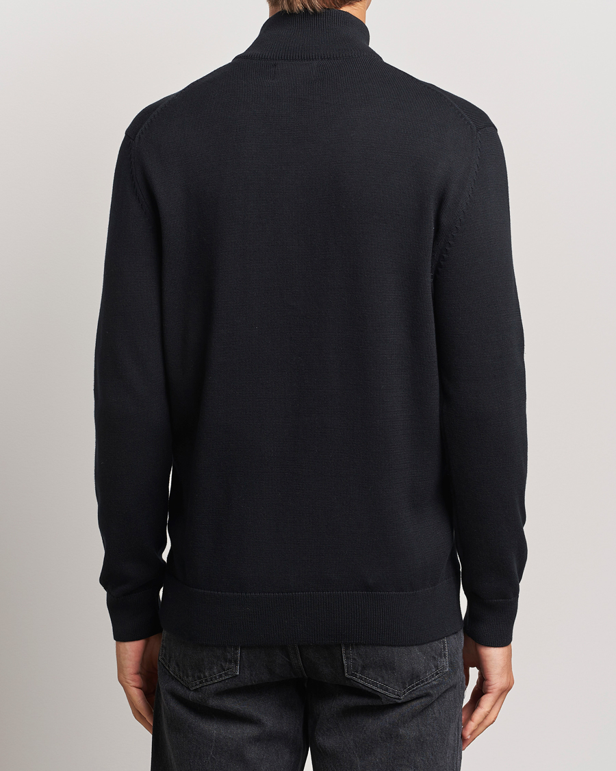 Mies | Puserot | Gant | Cotton Full Zip Cardigan Black