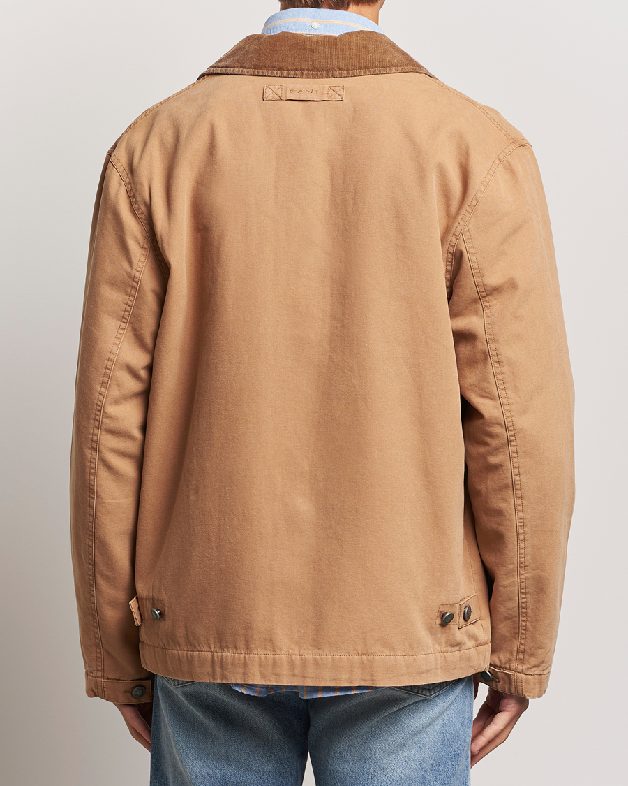Mies | Takit | GANT | Cotton Work Jacket Roasted Walnut
