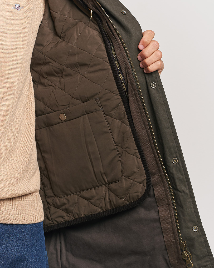 Mies | Takit | GANT | Double Decker Jacket Dark Sage