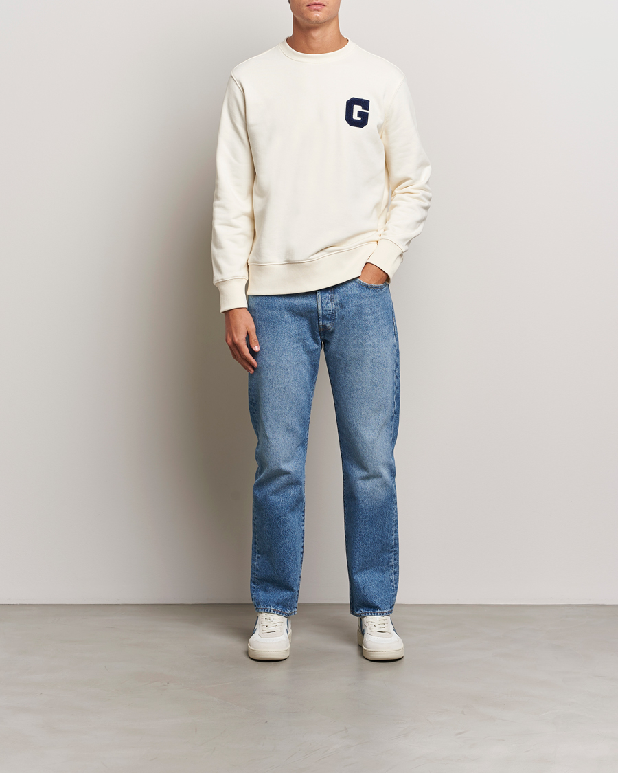 Mies | Puserot | GANT | G Graphic Sweatshirt Cream