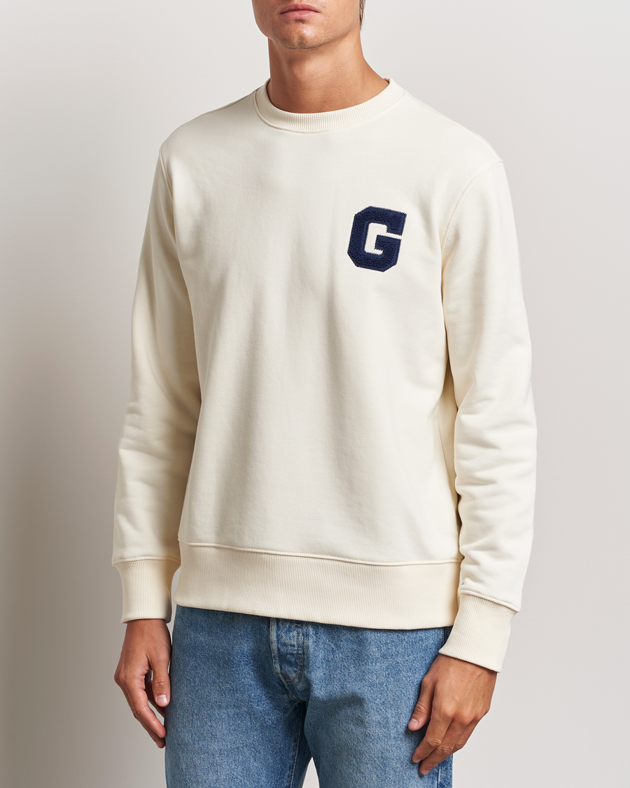 Mies | Puserot | GANT | G Graphic Sweatshirt Cream