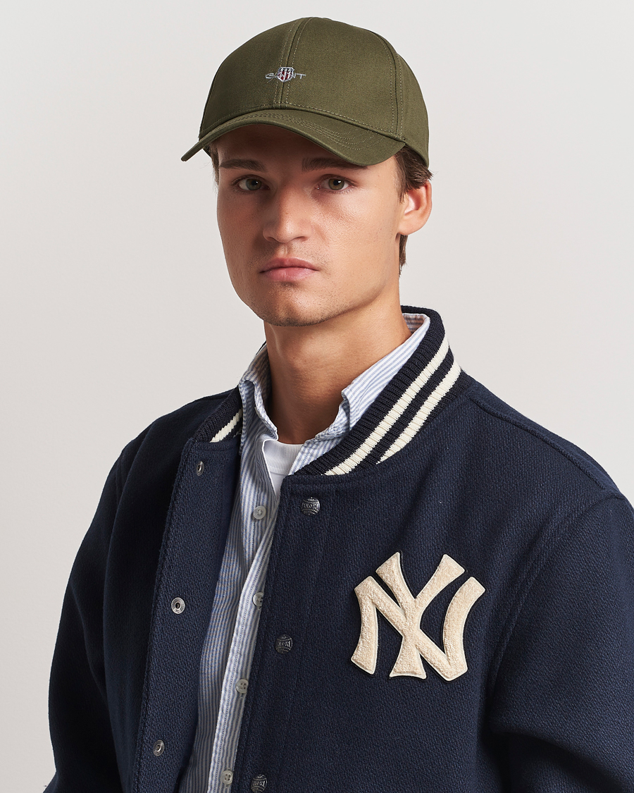 Mies | GANT High Cotton Twill Cap Juniper Green | GANT | High Cotton Twill Cap Juniper Green