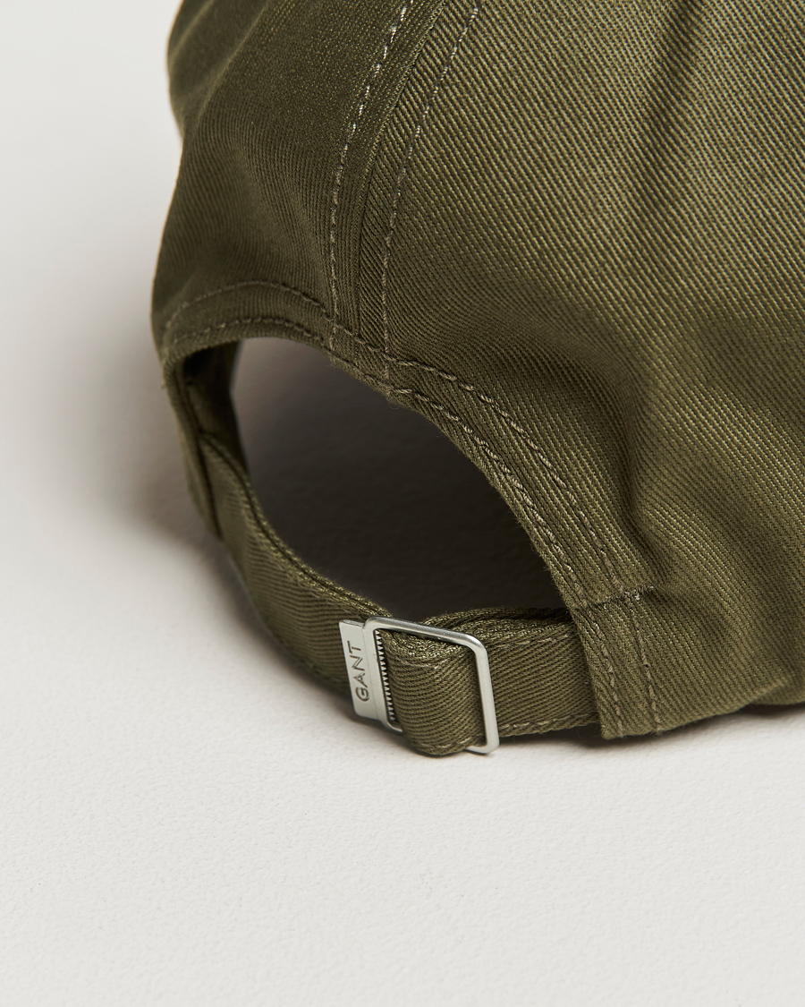 Mies | GANT High Cotton Twill Cap Juniper Green | GANT | High Cotton Twill Cap Juniper Green