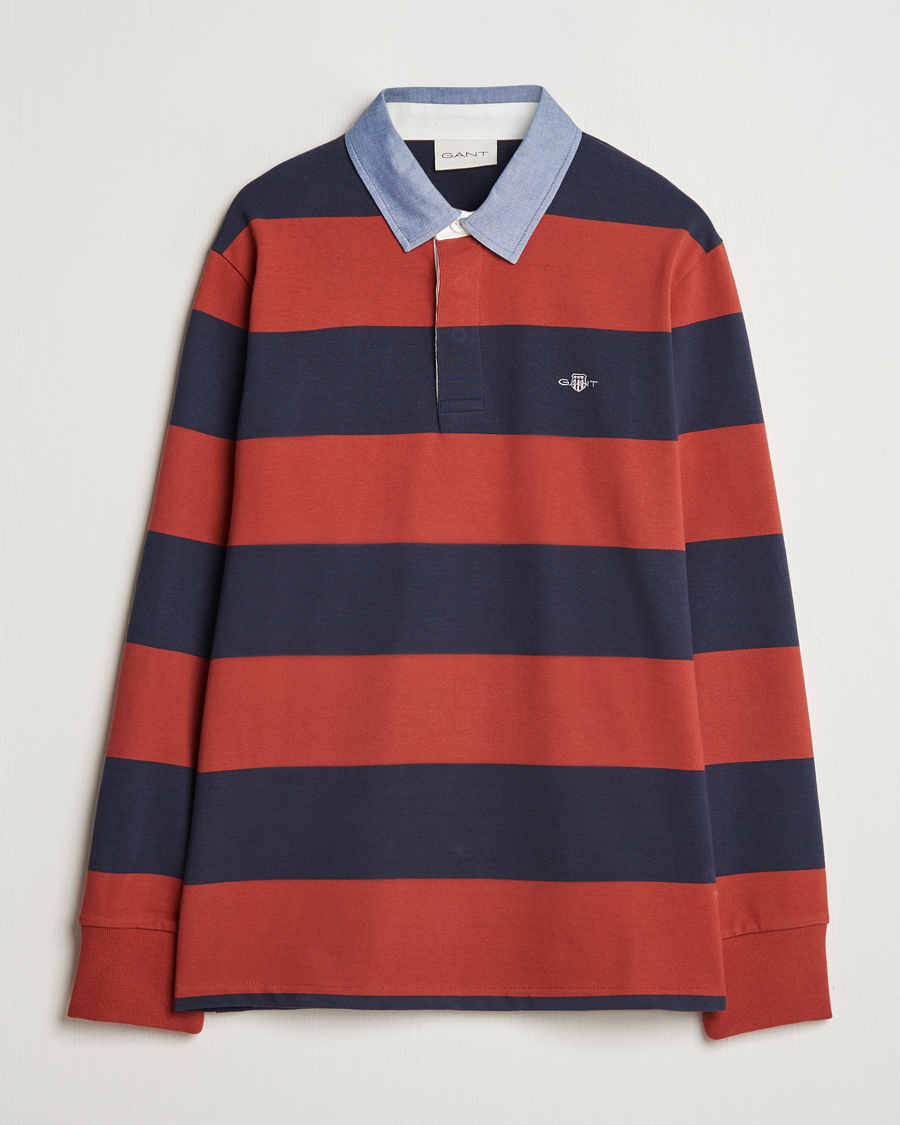 Mies | Puserot | GANT | Original Barstriped Heavy Rugger Iron Red
