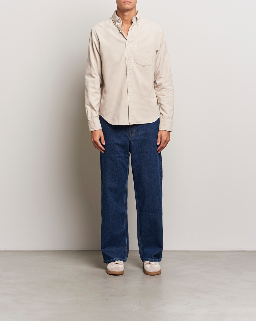 Mies | Kauluspaidat | GANT | Regular Fit Corduroy Shirt Putty
