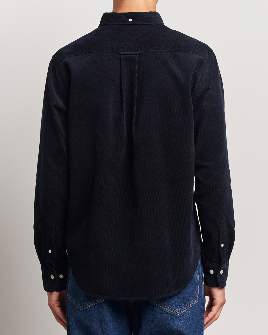 Mies | Kauluspaidat | Gant | Regular Fit Corduroy Shirt Evening Blue