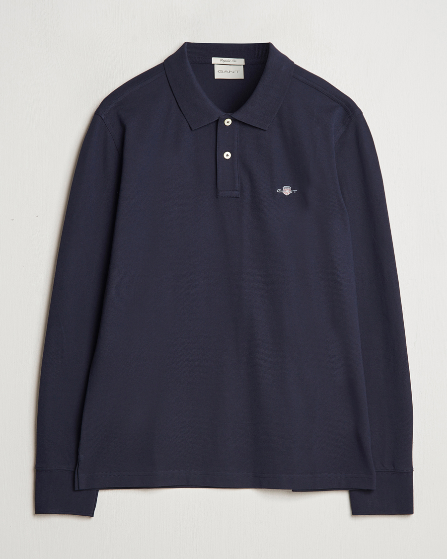 Mies | Puserot | GANT | Regular Shield Pique Polo Evening Blue