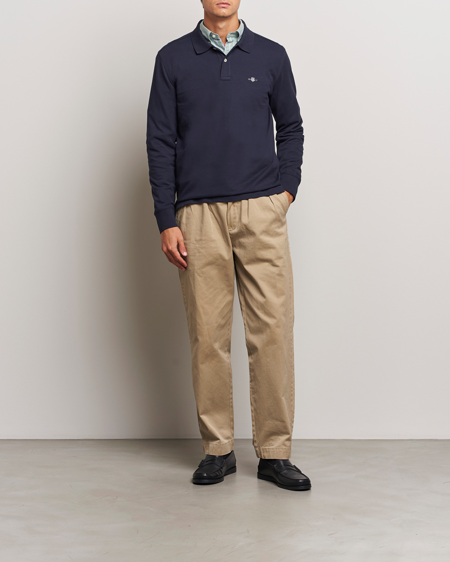 Mies | Puserot | GANT | Regular Shield Pique Polo Evening Blue