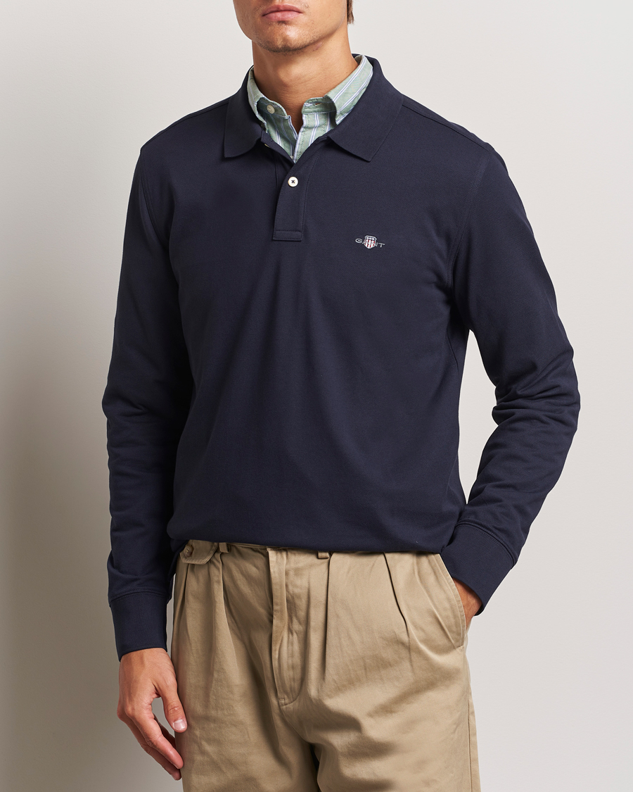 Mies | Puserot | GANT | Regular Shield Pique Polo Evening Blue