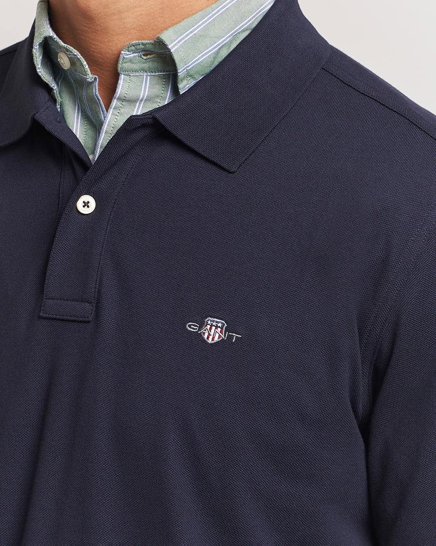 Mies | Puserot | GANT | Regular Shield Pique Polo Evening Blue