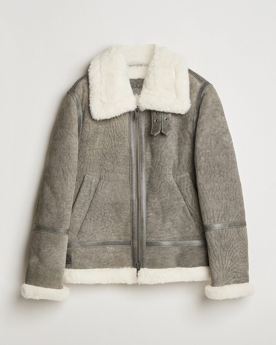 Mies | Takit | Gant | Shearling Jacket Desert Brown
