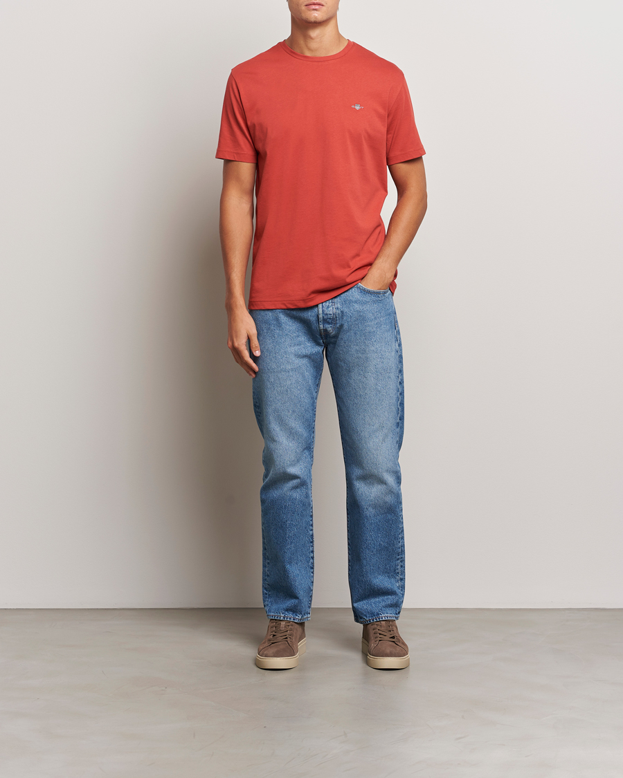 Mies | T-paidat | GANT | The Original T-Shirt Iron Red