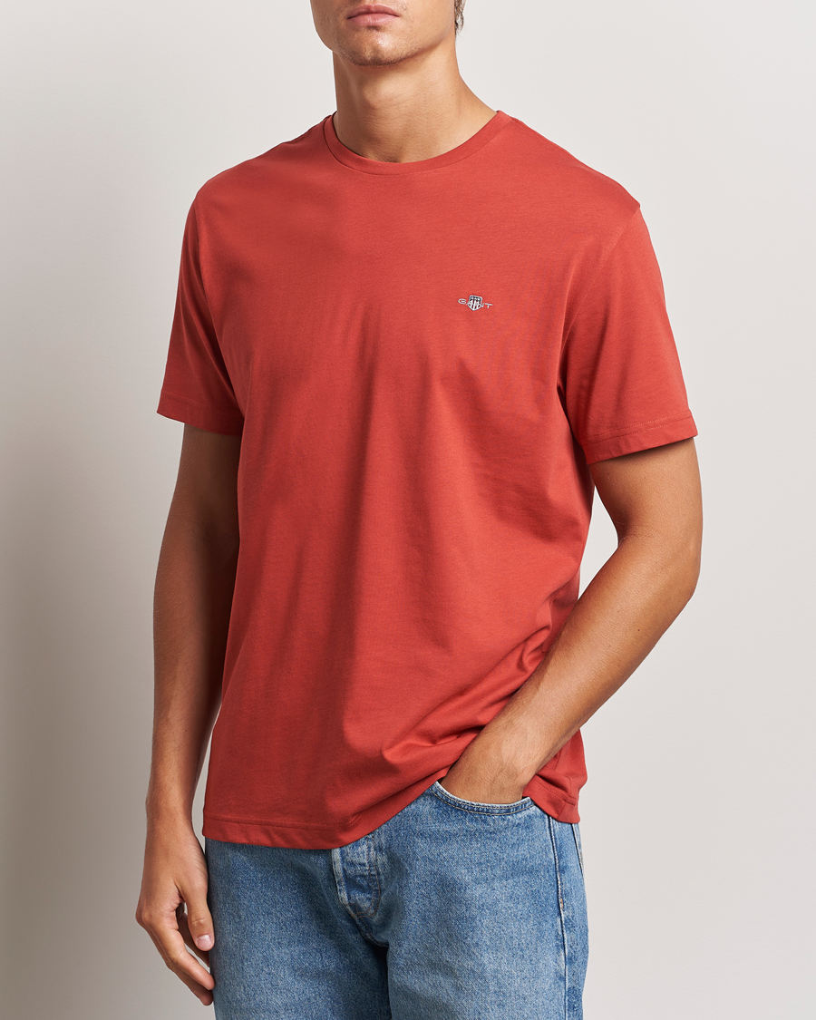 Mies | T-paidat | GANT | The Original T-Shirt Iron Red