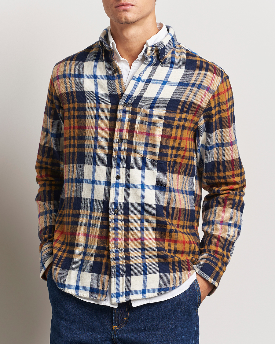Mies | Kauluspaidat | Gant | Twill Checked Shirt Beige