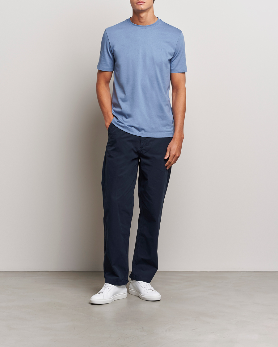 Mies | T-paidat | BOSS BLACK | Thompson T-Shirt Open Blue