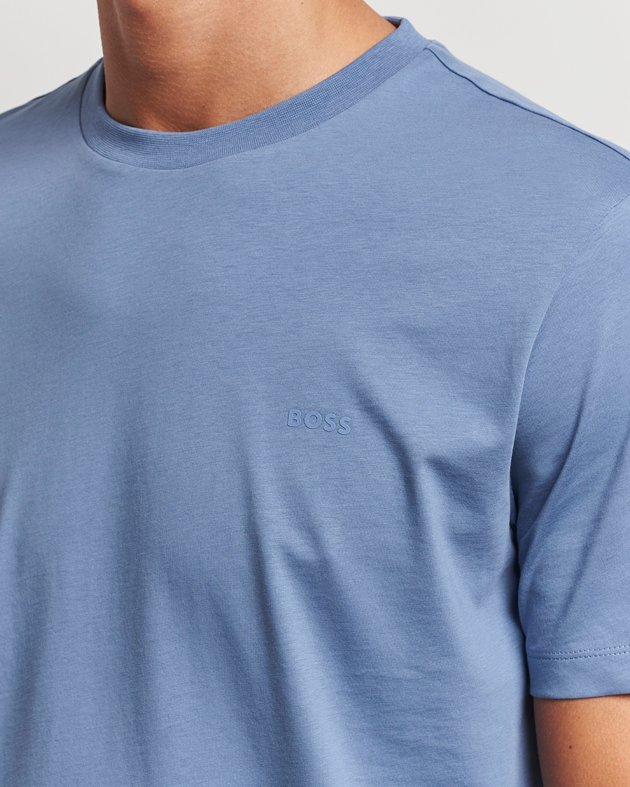 Mies | T-paidat | BOSS BLACK | Thompson T-Shirt Open Blue