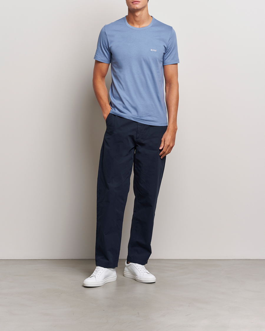 Mies | T-paidat | BOSS BLACK | 3-Pack Crew Neck T-Shirt Green/Black/Blue