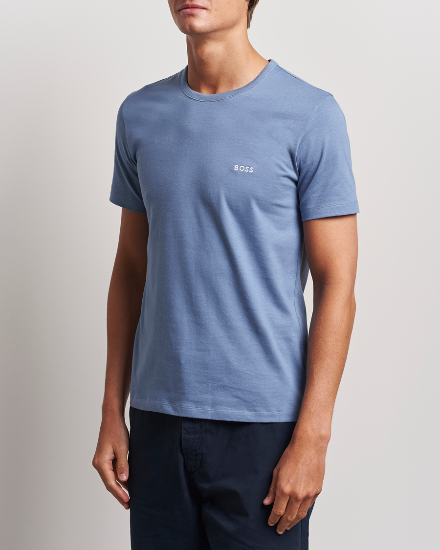 Mies | T-paidat | BOSS BLACK | 3-Pack Crew Neck T-Shirt Green/Black/Blue