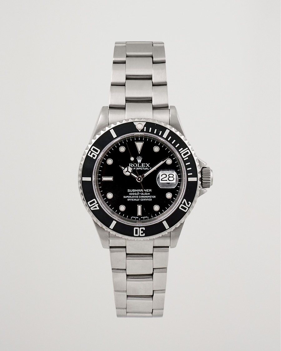 Mies | Rolex Pre-Owned Submariner 16610 Silver | Rolex Pre-Owned | Submariner 16610 Silver